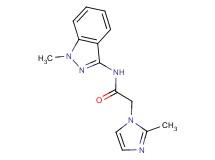 2-(2-methyl-1H-imidazol-1-yl)-N-(1-methyl-1H-indazol-3-yl)acetamide trifluoroacetate