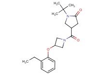 1-tert-butyl-4-{[3-(2-ethylphenoxy)-1-azetidinyl]carbonyl}-2-pyrrolidinone