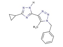 1-benzyl-4-(3-cyclopropyl-1H-1,2,4-triazol-5-yl)-5-methyl-1H-1,2,3-triazole
