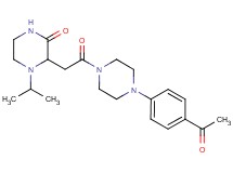 3-{2-[4-(4-acetylphenyl)-1-piperazinyl]-2-oxoethyl}-4-isopropyl-2-piperazinone