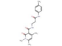 1,4,6-trimethyl-N-{3-[(4-methylphenyl)amino]-3-oxopropyl}-2-oxo-1,2-dihydropyridine-3-carboxamide