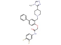 N-(3,4-difluorophenyl)-2-[(3-{[4-(4-methyl-4H-1,2,4-triazol-3-yl)-1-piperidinyl]methyl}-4-biphenylyl)oxy]acetamide