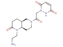 1-{2-[rel-(4aS,8aR)-1-(2-aminoethyl)-2-oxooctahydro-1,6-naphthyridin-6(2H)-yl]-2-oxoethyl}-1,2-dihydro-3,6-pyridazinedione hydrochloride