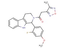 1-(2-fluoro-4-methoxyphenyl)-2-[(4-methyl-1,2,5-oxadiazol-3-yl)acetyl]-2,3,4,9-tetrahydro-1H-beta-carboline