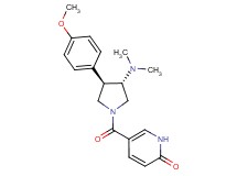 5-{[(3S*,4R*)-3-(dimethylamino)-4-(4-methoxyphenyl)-1-pyrrolidinyl]carbonyl}-2(1H)-pyridinone