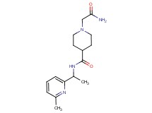 1-(2-amino-2-oxoethyl)-N-[1-(6-methyl-2-pyridinyl)ethyl]-4-piperidinecarboxamide