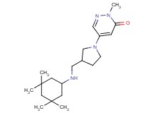 2-methyl-5-(3-{[(3,3,5,5-tetramethylcyclohexyl)amino]methyl}-1-pyrrolidinyl)-3(2H)-pyridazinone