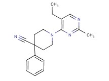 1-(5-ethyl-2-methylpyrimidin-4-yl)-4-phenylpiperidine-4-carbonitrile
