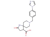 8-[4-(1H-imidazol-1-yl)benzyl]-2-oxo-1,8-diazaspiro[4.5]decane-4-carboxylic acid