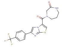 4-({6-[4-(trifluoromethyl)phenyl]imidazo[2,1-b][1,3]thiazol-3-yl}carbonyl)-1,4-diazepan-2-one