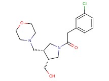 [(3R*,4R*)-1-[(3-chlorophenyl)acetyl]-4-(morpholin-4-ylmethyl)pyrrolidin-3-yl]methanol