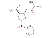 N'-[(3S*,4R*)-4-isopropyl-1-(pyrazin-2-ylcarbonyl)pyrrolidin-3-yl]-N,N-dimethylurea