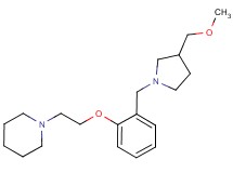 1-[2-(2-{[3-(methoxymethyl)pyrrolidin-1-yl]methyl}phenoxy)ethyl]piperidine