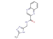 N-[(5-methyl-4H-1,2,4-triazol-3-yl)methyl]-2-quinoxalinecarboxamide