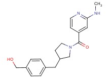 [4-({1-[2-(methylamino)isonicotinoyl]pyrrolidin-3-yl}methyl)phenyl]methanol