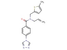 N-allyl-N-[(5-methyl-2-thienyl)methyl]-4-(4H-1,2,4-triazol-4-yl)benzamide