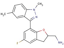 1-[7-(1,5-dimethyl-1H-indazol-3-yl)-5-fluoro-2,3-dihydro-1-benzofuran-2-yl]methanamine