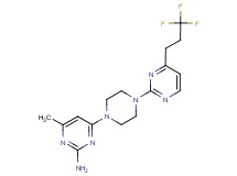 4-methyl-6-{4-[4-(3,3,3-trifluoropropyl)pyrimidin-2-yl]piperazin-1-yl}pyrimidin-2-amine