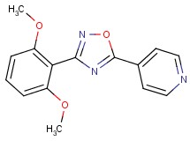4-[3-(2,6-dimethoxyphenyl)-1,2,4-oxadiazol-5-yl]pyridine