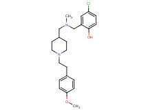 4-chloro-2-{[({1-[2-(4-methoxyphenyl)ethyl]-4-piperidinyl}methyl)(methyl)amino]methyl}phenol
