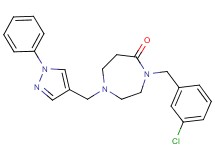 4-(3-chlorobenzyl)-1-[(1-phenyl-1H-pyrazol-4-yl)methyl]-1,4-diazepan-5-one