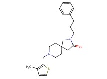 8-[(3-methyl-2-thienyl)methyl]-2-(3-phenylpropyl)-2,8-diazaspiro[4.5]decan-3-one