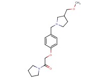 3-(methoxymethyl)-1-[4-(2-oxo-2-pyrrolidin-1-ylethoxy)benzyl]pyrrolidine