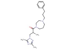 1-[3-(3,5-dimethyl-1H-1,2,4-triazol-1-yl)-2-methylpropanoyl]-4-(3-phenylpropyl)-1,4-diazepane