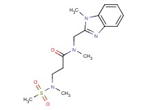 N~1~,N~3~-dimethyl-N~1~-[(1-methyl-1H-benzimidazol-2-yl)methyl]-N~3~-(methylsulfonyl)-beta-alaninamide