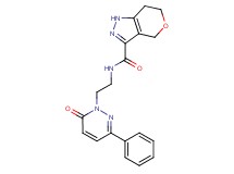 N-[2-(6-oxo-3-phenylpyridazin-1(6H)-yl)ethyl]-1,4,6,7-tetrahydropyrano[4,3-c]pyrazole-3-carboxamide