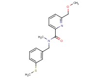 6-(methoxymethyl)-N-methyl-N-[3-(methylthio)benzyl]pyridine-2-carboxamide