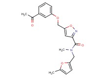 5-[(3-acetylphenoxy)methyl]-N-methyl-N-[(5-methyl-2-furyl)methyl]-3-isoxazolecarboxamide