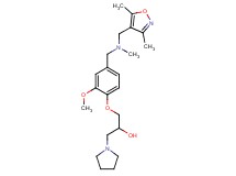 1-(4-{[[(3,5-dimethylisoxazol-4-yl)methyl](methyl)amino]methyl}-2-methoxyphenoxy)-3-pyrrolidin-1-ylpropan-2-ol