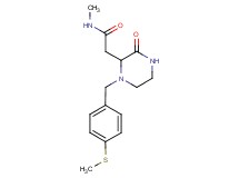 N-methyl-2-{1-[4-(methylthio)benzyl]-3-oxopiperazin-2-yl}acetamide
