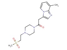 8-methyl-3-(2-{4-[2-(methylsulfonyl)ethyl]piperazin-1-yl}-2-oxoethyl)imidazo[1,2-a]pyridine