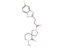 2-[3-(5-fluoro-1H-benzimidazol-2-yl)propanoyl]-7-methyl-2,7-diazaspiro[4.5]decan-6-one