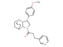 (3R*,3aR*,7aR*)-3-(4-methoxyphenyl)-1-(3-pyridin-3-ylpropanoyl)octahydro-4,7-ethanopyrrolo[3,2-b]pyridine
