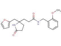 3-[2-(2-furylmethyl)-5-oxo-2-pyrrolidinyl]-N-(2-methoxybenzyl)propanamide
