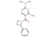 N,N,4-trimethyl-5-[(2-phenyl-1-azetidinyl)carbonyl]-2-pyrimidinamine