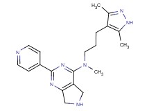 N-[3-(3,5-dimethyl-1H-pyrazol-4-yl)propyl]-N-methyl-2-(4-pyridinyl)-6,7-dihydro-5H-pyrrolo[3,4-d]pyrimidin-4-amine