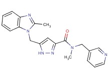 N-methyl-5-[(2-methyl-1H-benzimidazol-1-yl)methyl]-N-(3-pyridinylmethyl)-1H-pyrazole-3-carboxamide