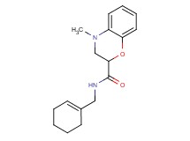 N-(cyclohex-1-en-1-ylmethyl)-4-methyl-3,4-dihydro-2H-1,4-benzoxazine-2-carboxamide