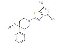 5-(4-methoxy-4-phenylpiperidin-1-yl)-1,3-dimethyl-1H-pyrazolo[3,4-d][1,3]thiazole