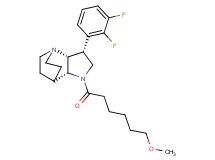 (3R*,3aR*,7aR*)-3-(2,3-difluorophenyl)-1-(6-methoxyhexanoyl)octahydro-4,7-ethanopyrrolo[3,2-b]pyridine