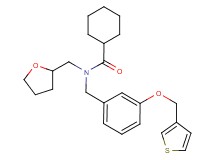 N-(tetrahydro-2-furanylmethyl)-N-[3-(3-thienylmethoxy)benzyl]cyclohexanecarboxamide