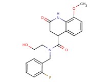 N-(2-fluorobenzyl)-N-(2-hydroxyethyl)-8-methoxy-2-oxo-1,2,3,4-tetrahydroquinoline-4-carboxamide