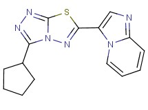 3-(3-cyclopentyl[1,2,4]triazolo[3,4-b][1,3,4]thiadiazol-6-yl)imidazo[1,2-a]pyridine