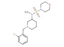 N-[1-(2-fluorobenzyl)-3-piperidinyl]-N-methyl-4-morpholinesulfonamide