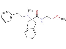 N-(2-methoxyethyl)-2-[methyl(2-phenylethyl)amino]-2-indanecarboxamide