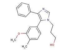 3-[5-(3-methoxy-4-methylphenyl)-4-phenyl-1H-imidazol-1-yl]propan-1-ol